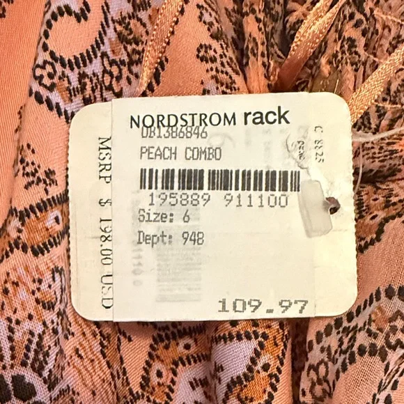 Free People Bohemian Coral Paisley Maxi Dress - Picture 2 of 4